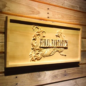 Final Fantasy X Wood Sign
