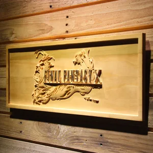 Final Fantasy X Wood Sign