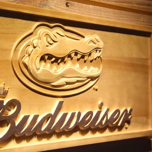 Florida Gators Budweiser Wood Sign