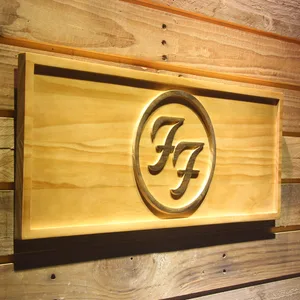 Foo Fighters Wood Sign