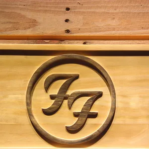 Foo Fighters Wood Sign