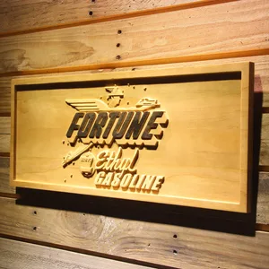 Fortune Ethyl Gasoline Wood Sign