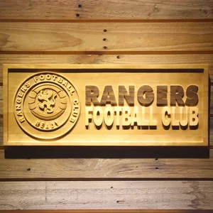 Glasgow Rangers FC Wood Sign - Legacy Edition