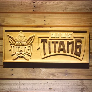 Gold Coast Titans Wood Sign