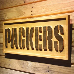 Green Bay Packers 1 Wood Sign