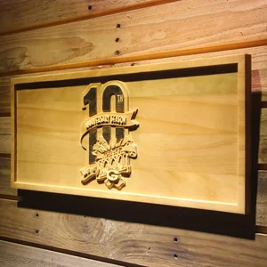 Green Bay Packers 10th Anniversary Wood Sign - Legacy Edition