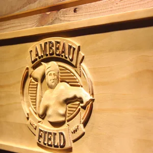 Green Bay Packers Lambeau Field Wood Sign