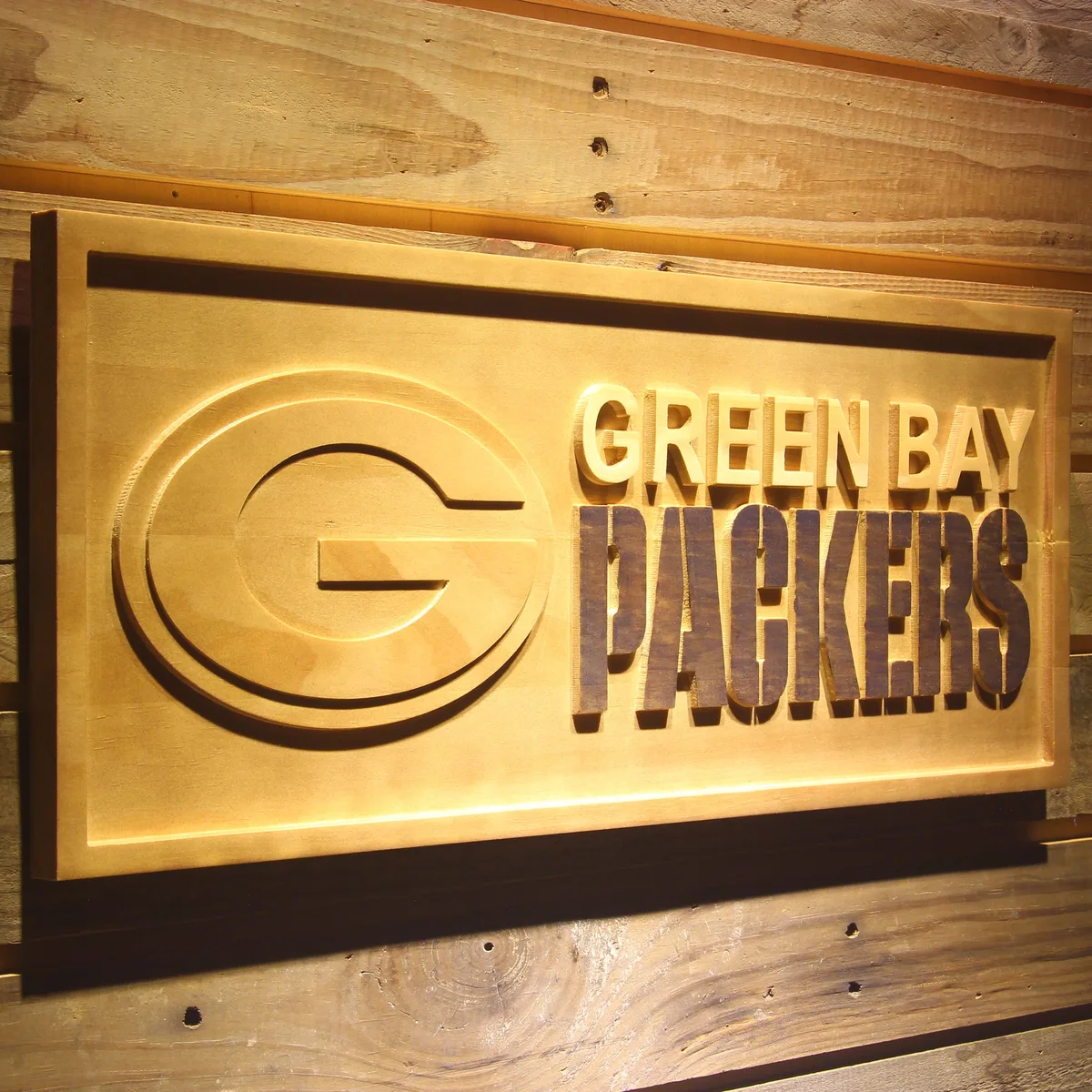 Green Bay Packers Wood Sign