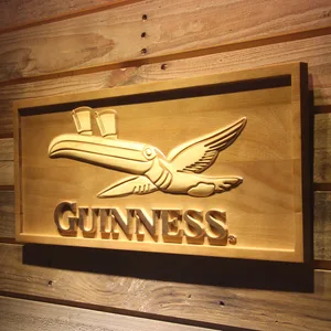 Guinness Flying Toucan Wood Sign