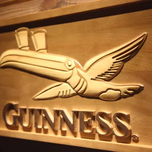Guinness Flying Toucan Wood Sign