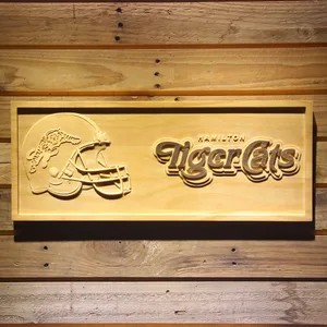 Hamilton Tiger-Cats Helmet Wood Sign