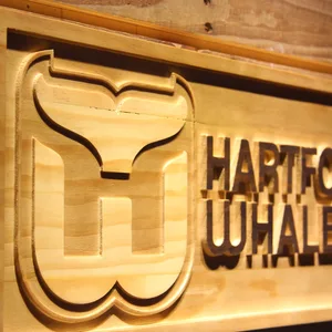 Hartford Whalers Wood Sign