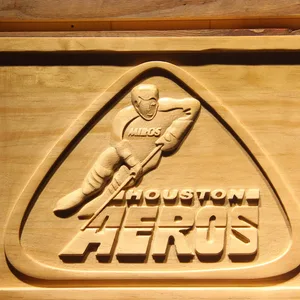 Houston Aeros Wood Sign - Legacy Edition