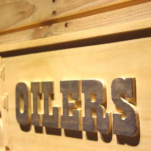 Houston Oilers 1980-1996 Wood Sign - Legacy Edition