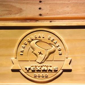 Houston Texans 2002 Inaugural Season Wood Sign - Legacy Edition