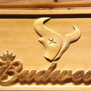 Houston Texans Budweiser Wood Sign