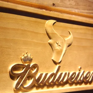 Houston Texans Budweiser Wood Sign