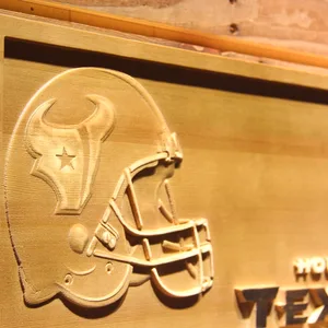 Houston Texans Helmet Wood Sign