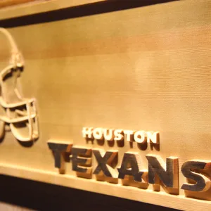 Houston Texans Helmet Wood Sign