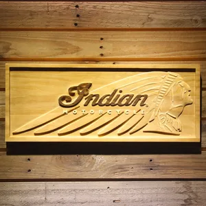 Indian Chief Wood Sign