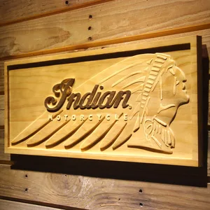Indian Chief Wood Sign