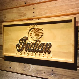 Indian Old Logo Wood Sign