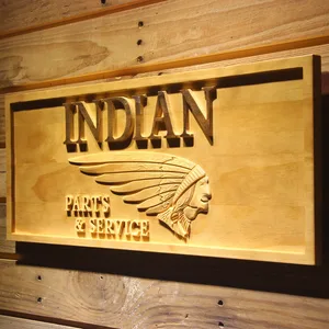 Indian Parts and Service Wood Sign