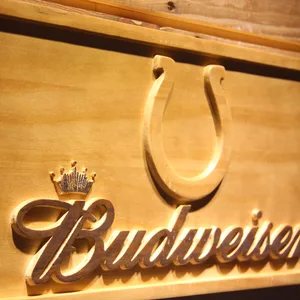 Indianapolis Colts Budweiser Wood Sign