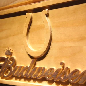 Indianapolis Colts Budweiser Wood Sign