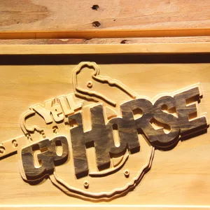 Indianapolis Colts Go Horse Wood Sign