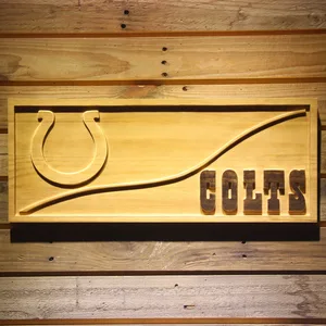 Indianapolis Colts Split Wood Sign