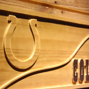 Indianapolis Colts Split Wood Sign