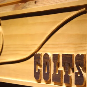Indianapolis Colts Split Wood Sign