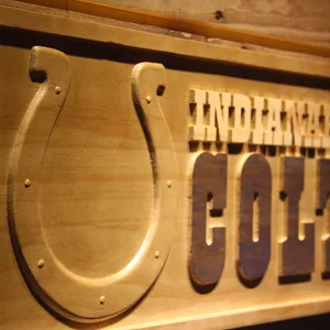 Indianapolis Colts Wood Sign