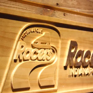 Indianapolis Racers Wood Sign - Legacy Edition