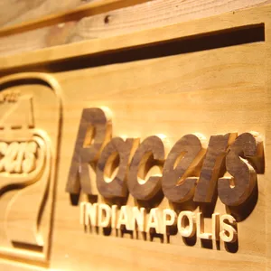 Indianapolis Racers Wood Sign - Legacy Edition