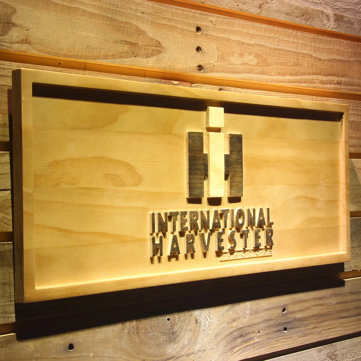International Harvester Tractors Wood Sign