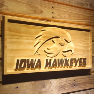 Iowa Hawkeyes Wood Sign