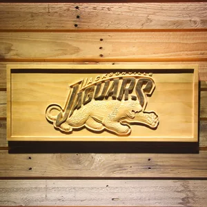 Jacksonville Jaguars 1995-1998 Jaguar Wood Sign - Legacy Edition