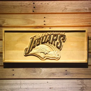 Jacksonville Jaguars 1995-1998 Logo Wood Sign - Legacy Edition