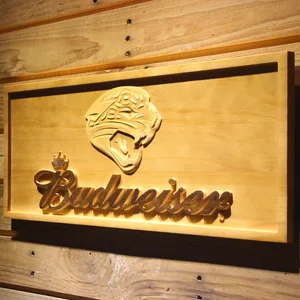Jacksonville Jaguars Budweiser Wood Sign