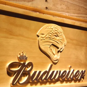 Jacksonville Jaguars Budweiser Wood Sign