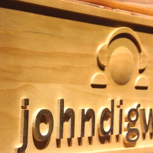 John Digweed Wood Sign