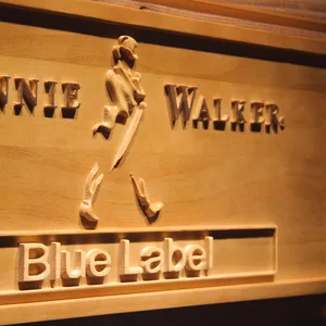 Johnnie Walker Blue Label Wood Sign