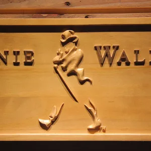 Johnnie Walker Wood Sign