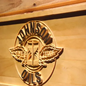 Johnson Motor Oils Wood Sign