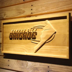Kansas City Brigade Wood Sign - Legacy Edition