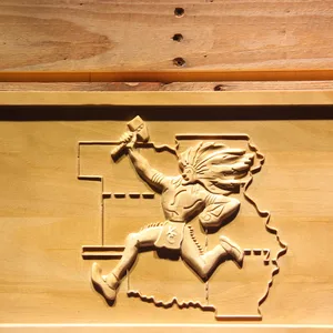 Kansas City Chiefs 1963-1971 Logo Wood Sign - Legacy Edition