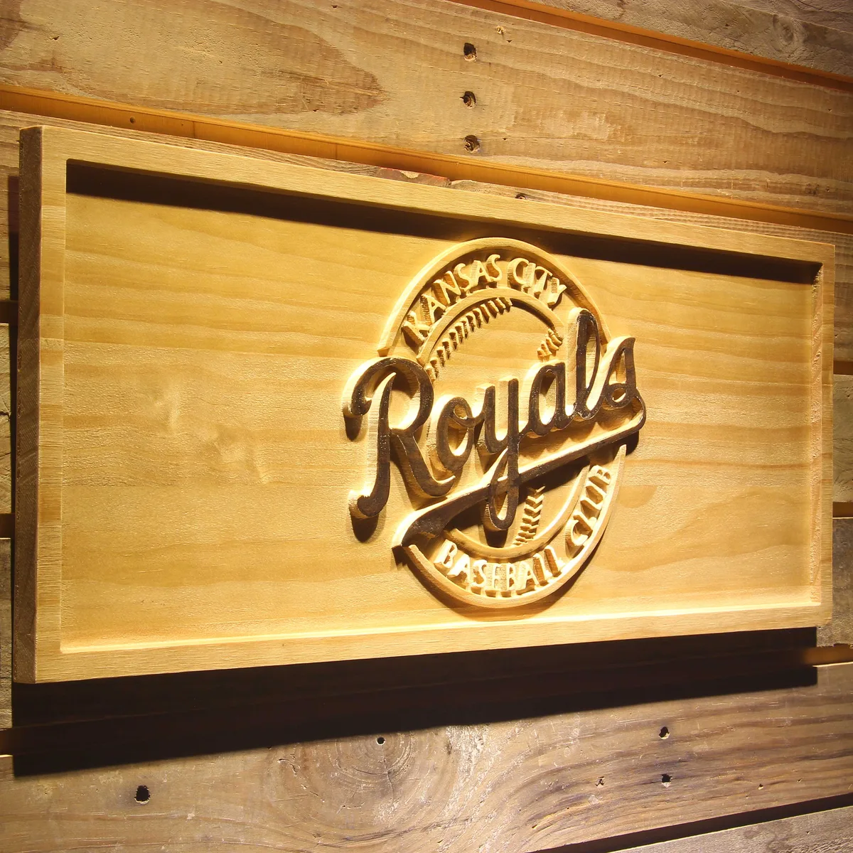 Kansas City Royals 2002-2005 Wood Sign - Legacy Edition