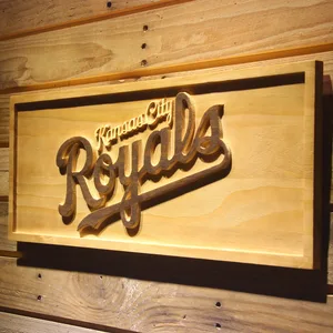 Kansas City Royals Text Wood Sign